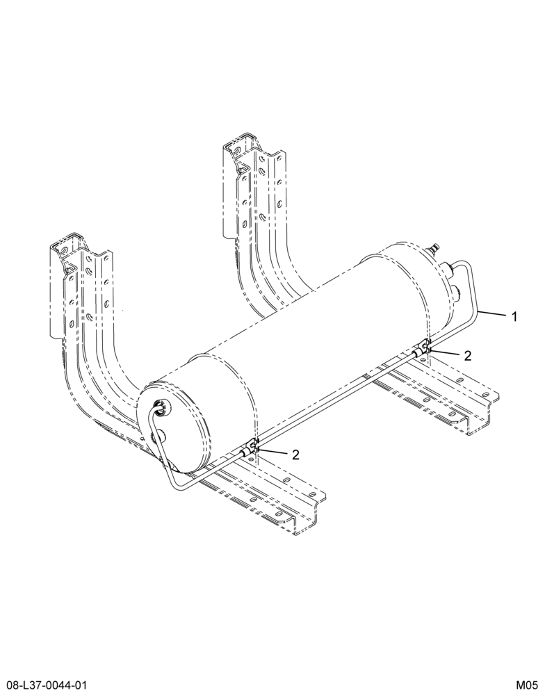 ..BRAKE WET/2NDRY AIR TNK TUBING (Intl. 3604504F91)