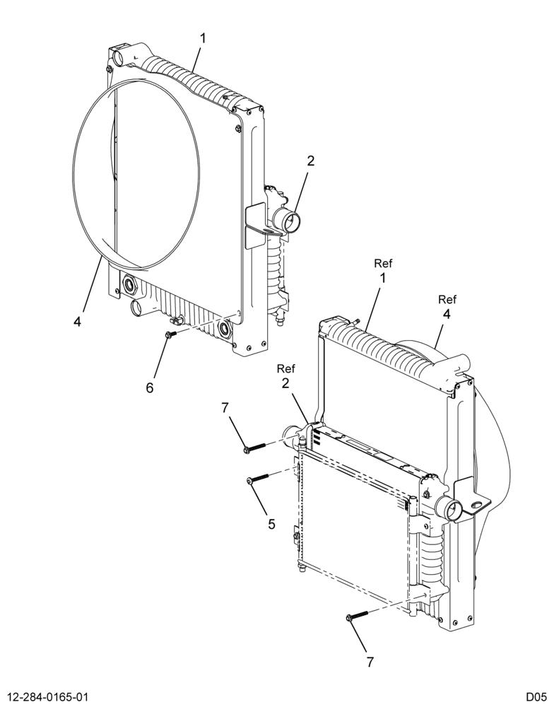 ..RADIATOR,ASM*RAD/CAC ASM W/SHR (Intl. 3587762C91)