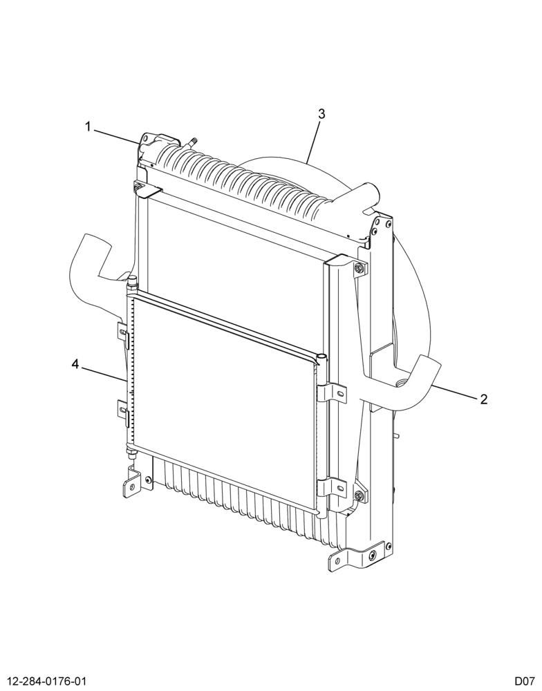 ..RADIATOR,ASM RAD/CAC W/22" DIA (Eng. 8E7O-8009-AA)