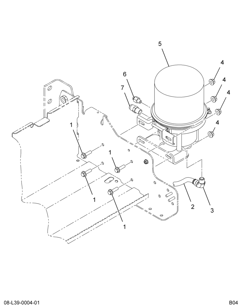 ..BRAKE*AIR DRYER AND TUBING (Eng. 4C4O-LBLJ-BSA)
