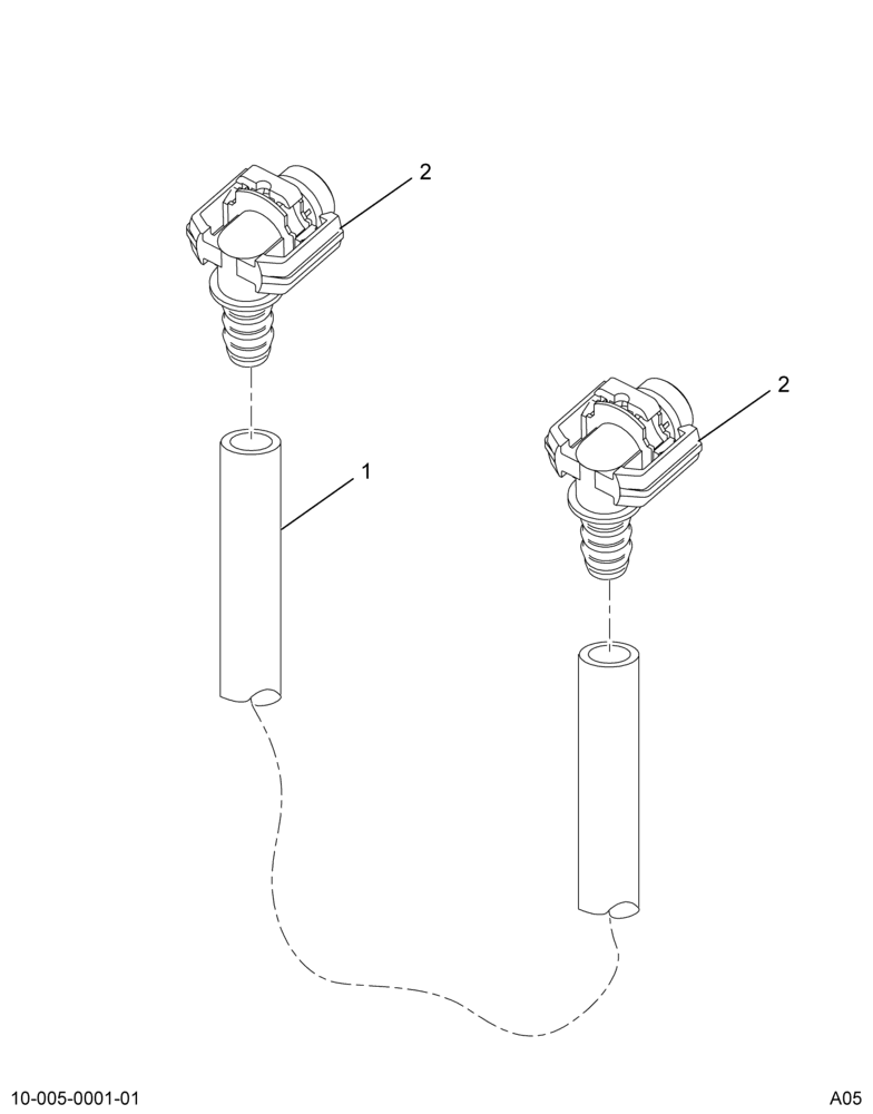 ..TUBE FUEL LINE ASSY 3/8" OD BL (4C4Z-9J280-BA)