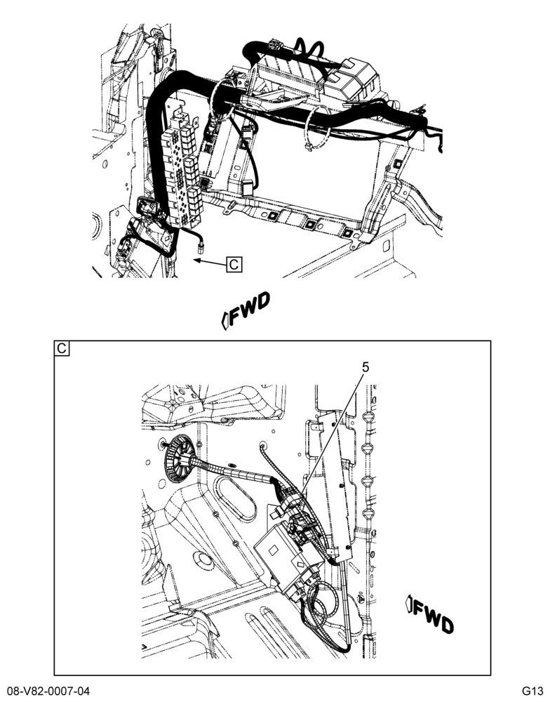 INSTR PANEL MTG & WIRING INSTL; STD R & C (NOT PART OF HARN) 4/4