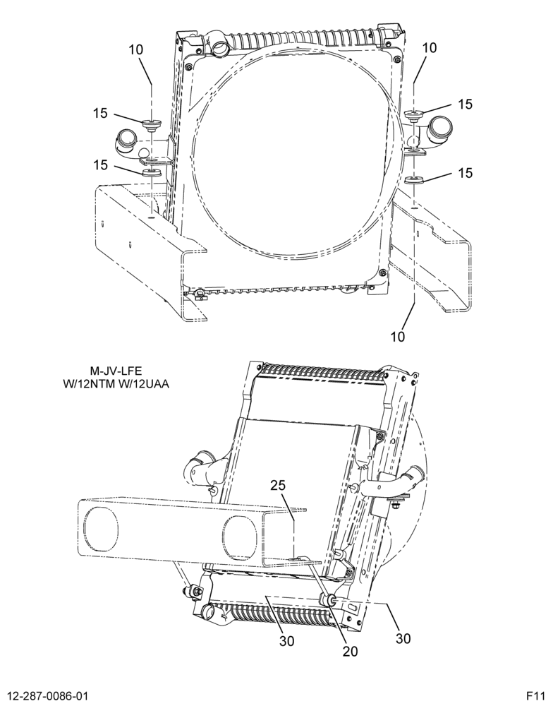 RAD STAY ROD INSTL; LCF COOLING MODULE