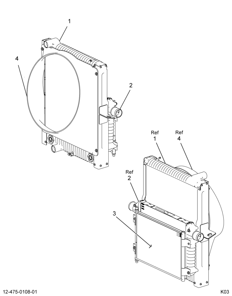 ..RADIATOR ASM*RAD/CAC ASM W/SHR (Eng. 5E7O-8005-AA)