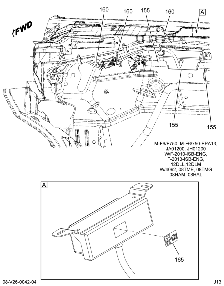 Схема установки BC4Z-13A576-A