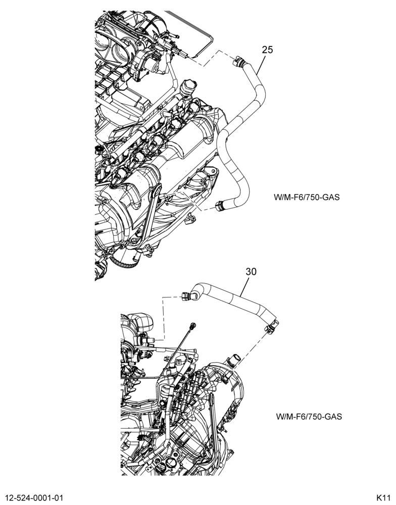 CRANKCASE VENTILATION W/FORD GAS ENGINE