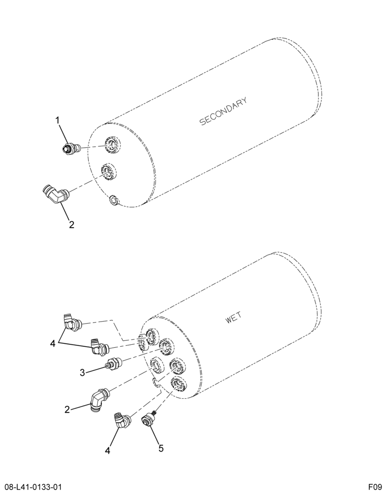 ..FITTINGS WET/SECONDRY AIR TANK (Intl. 6085815F91)