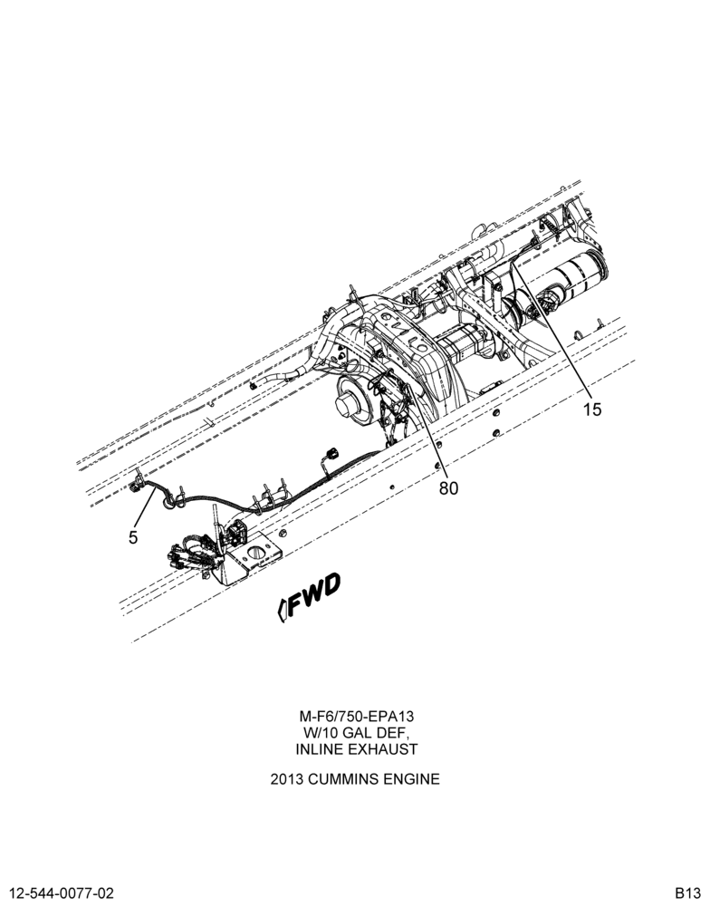 Схема установки DC4Z-14407-D