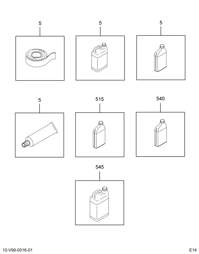 BULK MATERIAL; NGV-MD AND JVCC, PC0250, PC0350 MODELS