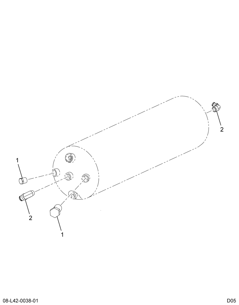 ..BRAKE PRIMARY AIR TANK FITTNGS (Intl. 3583396F92)