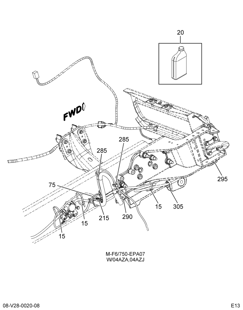 FWD CHASSIS HARNESS WIRING; SPEED SENSOR 8/8
