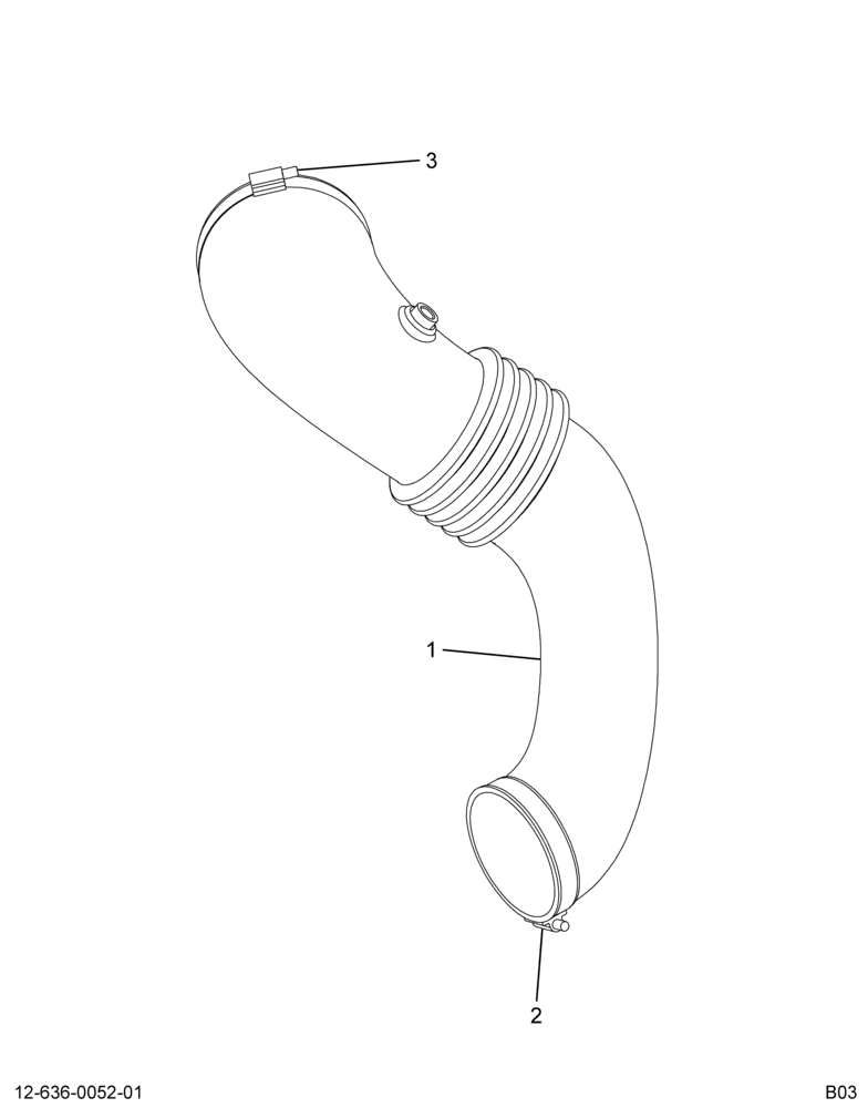 ..HOSE AIR CLEANER CLEAN AIRDUCT (4C4Z-9A668-DA)