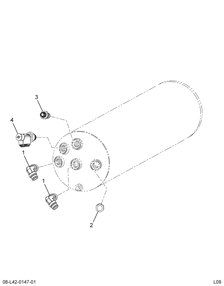 ..FITTINGS PRIMARY AIR TANK (Intl. 6085791F91)