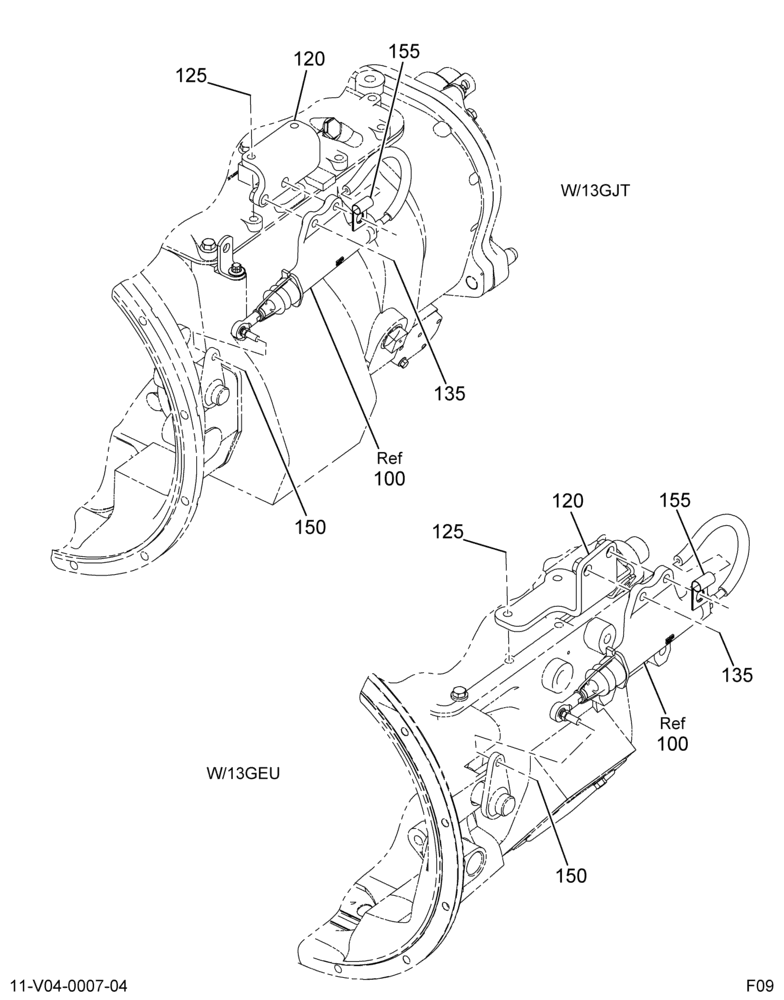 INTMD CLUTCH CONTROLS; HYD, (I6 ENG) 4/4