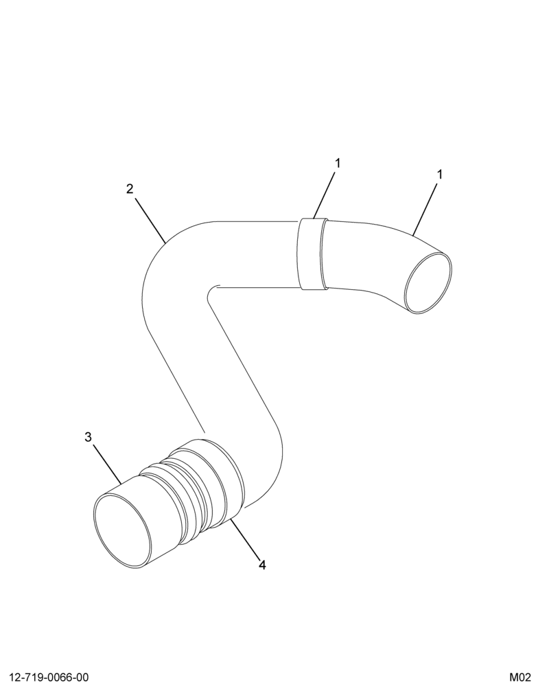 ..PIPE AIR*CAC HOT SIDE ASSY W/3 (Eng. 4C4O-9P085-DA)