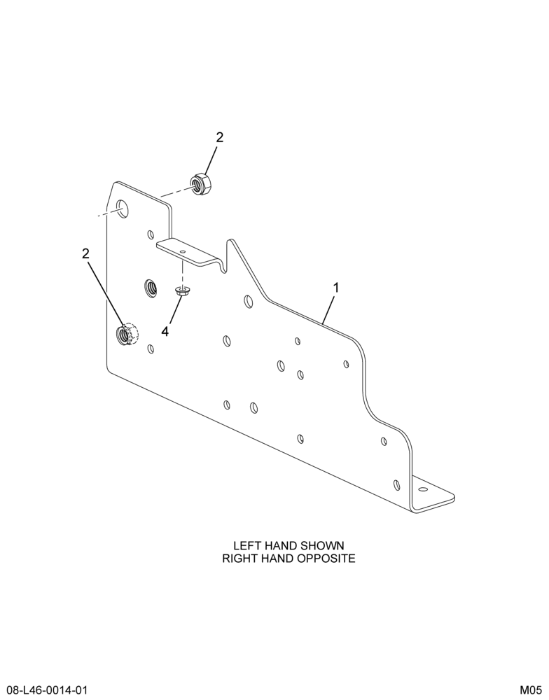 ....BRACKET LEFT BATT BOX SUPPORT (4C4Z-10B664-B)