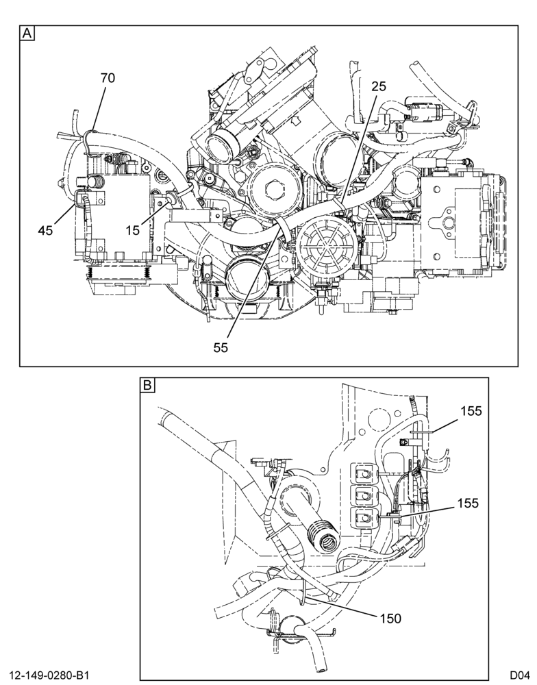 ENGINE WIRING INSTL; V8 ENGINE 2/2