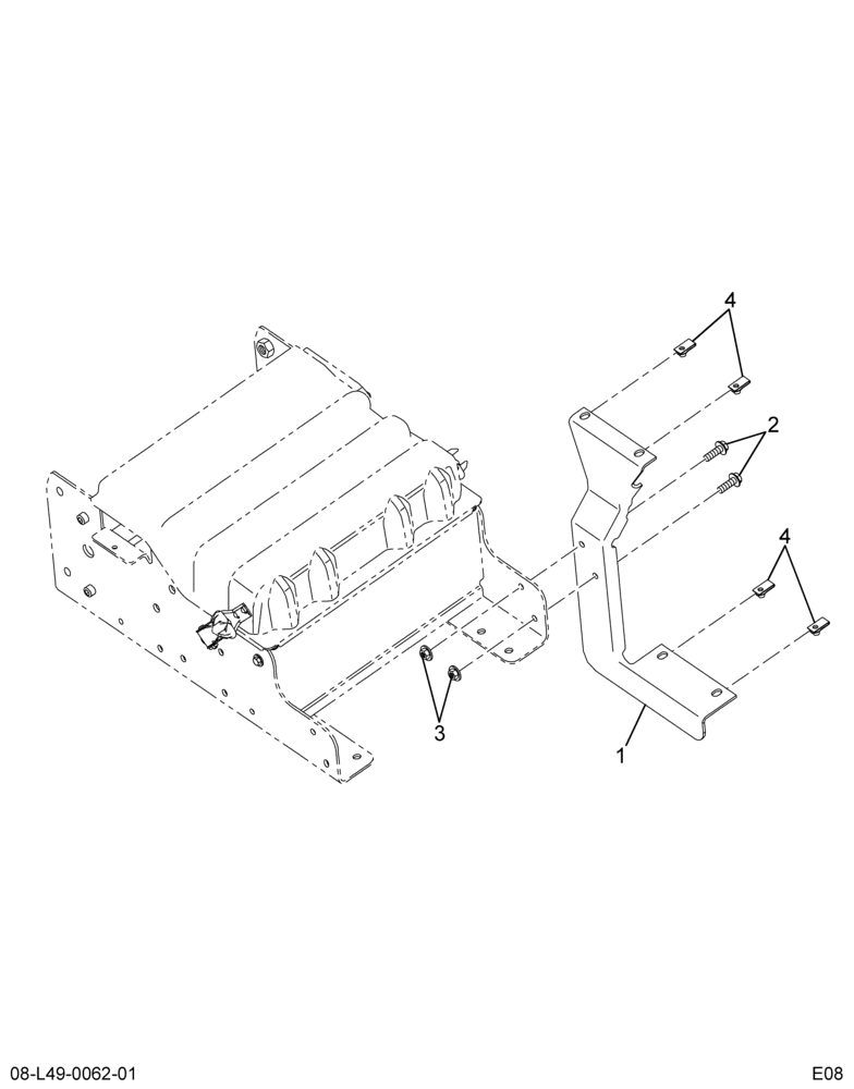 ..BBAT  18" BAT BOX STEP BRKT (Intl. 3684752F91)