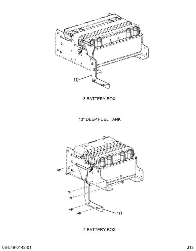 STEPS; BATTERY BOX MODULE, 18" RH