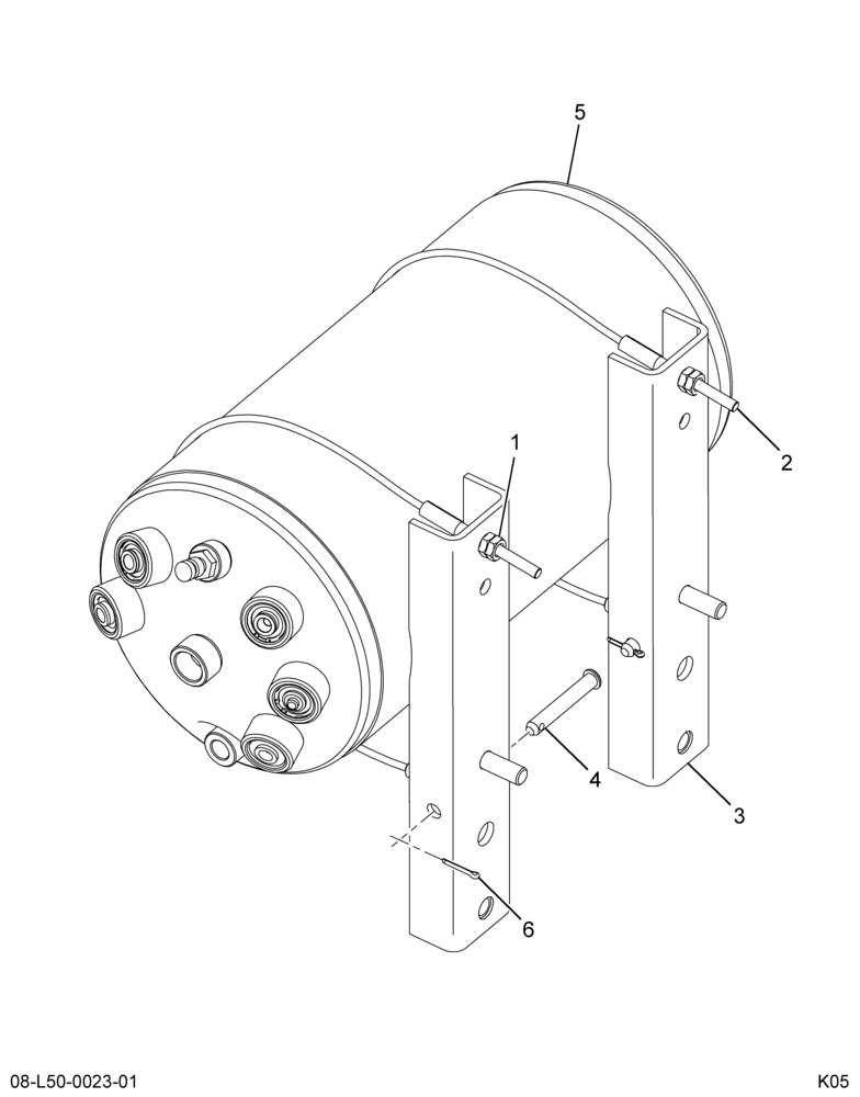 ..AIR TANK,SUPER CAB W/AIR ACT P (Intl. 3801694F91)
