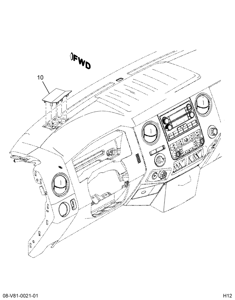 Схема установки 8C3Z-25043C54-AA