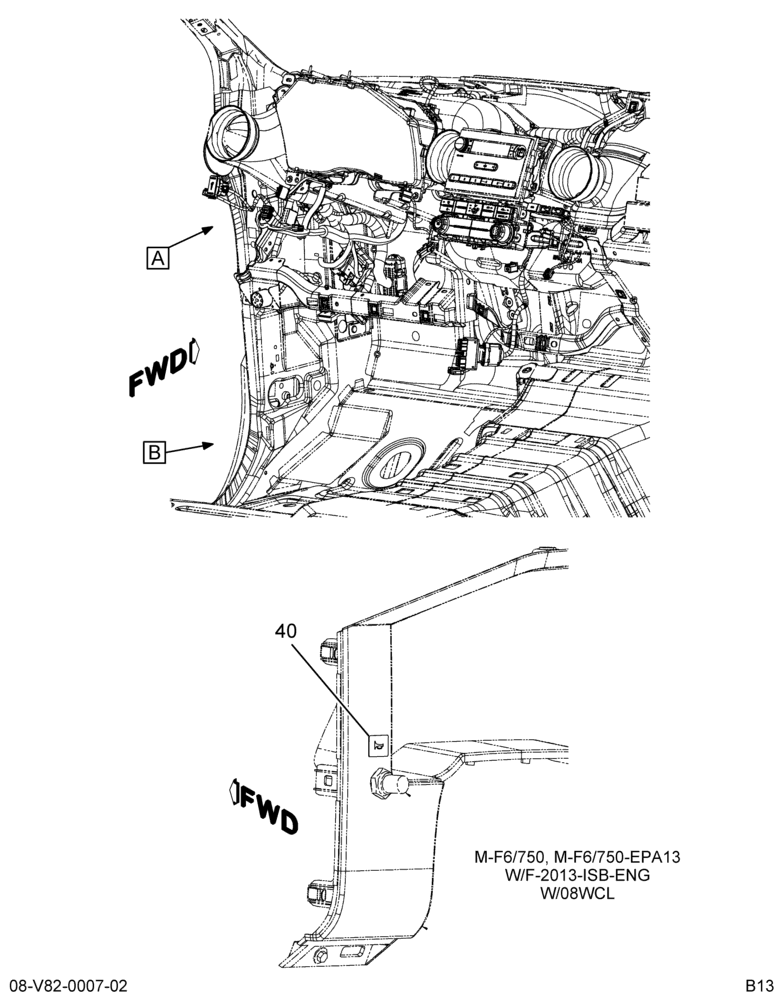 Схема установки BC4Z-13N864-A
