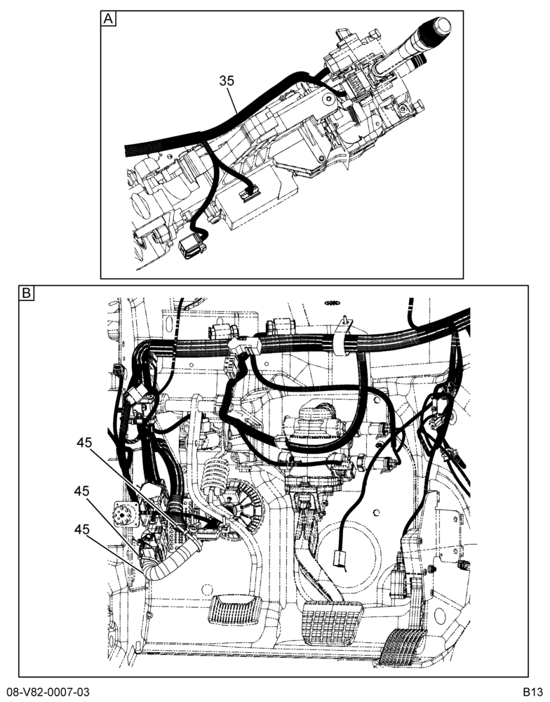 Схема установки 4C4Z-14A099-CA
