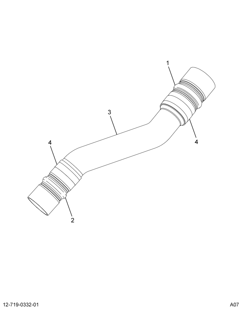 ..PIPE AIR CAC HOT SIDE ASY CUMM (4C4Z-6K854-C1)