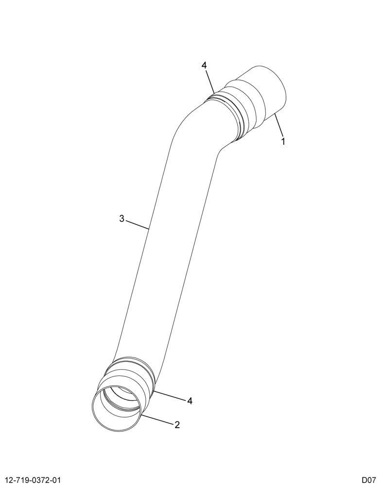 ..PIPE,AIR CAC HOT SIDE ASY, CUM (4C4Z-6K854-C4)