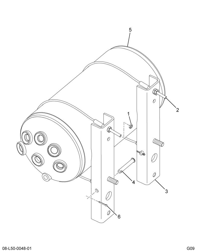 ..SINGLE AIR TANK 8.5" STEEL (Intl. 6085309F91)