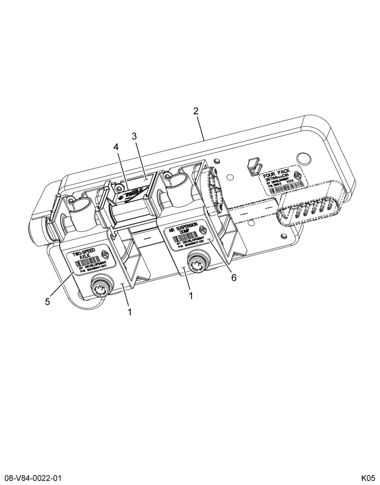 ..VALVE SOLENOID*2 SPD AXLE/SUSP (Eng. 4C4O-4K072-DA)