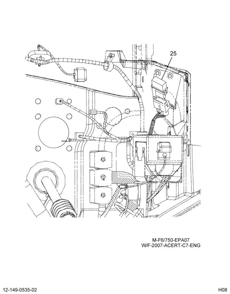 ENGINE WIRING INSTL; 2007 CAT ENGINE 3/3