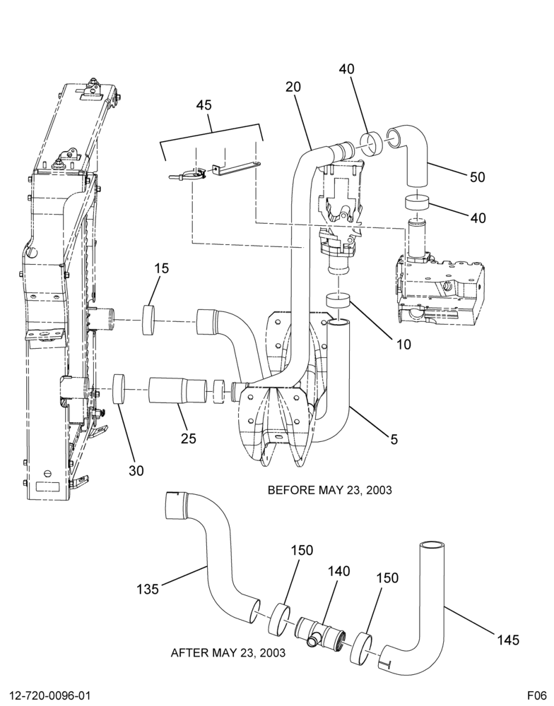 RAD HOSING INSTL; (CUM ISB)