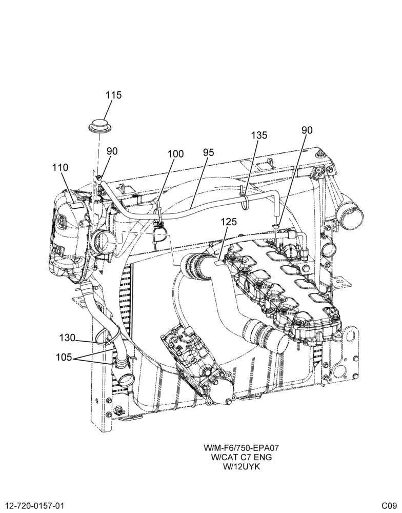DEARTN HOSING INSTL; (CAT C7 ENG)