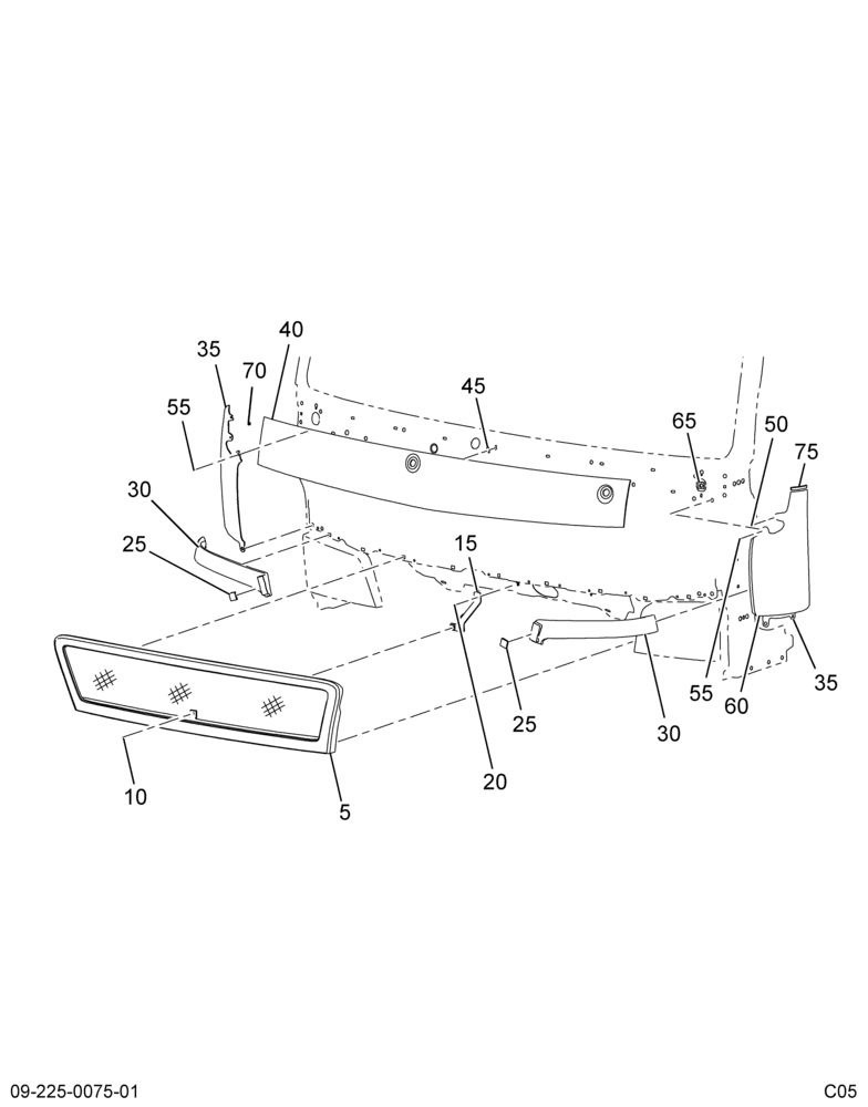 FRT GRILLE INSTL