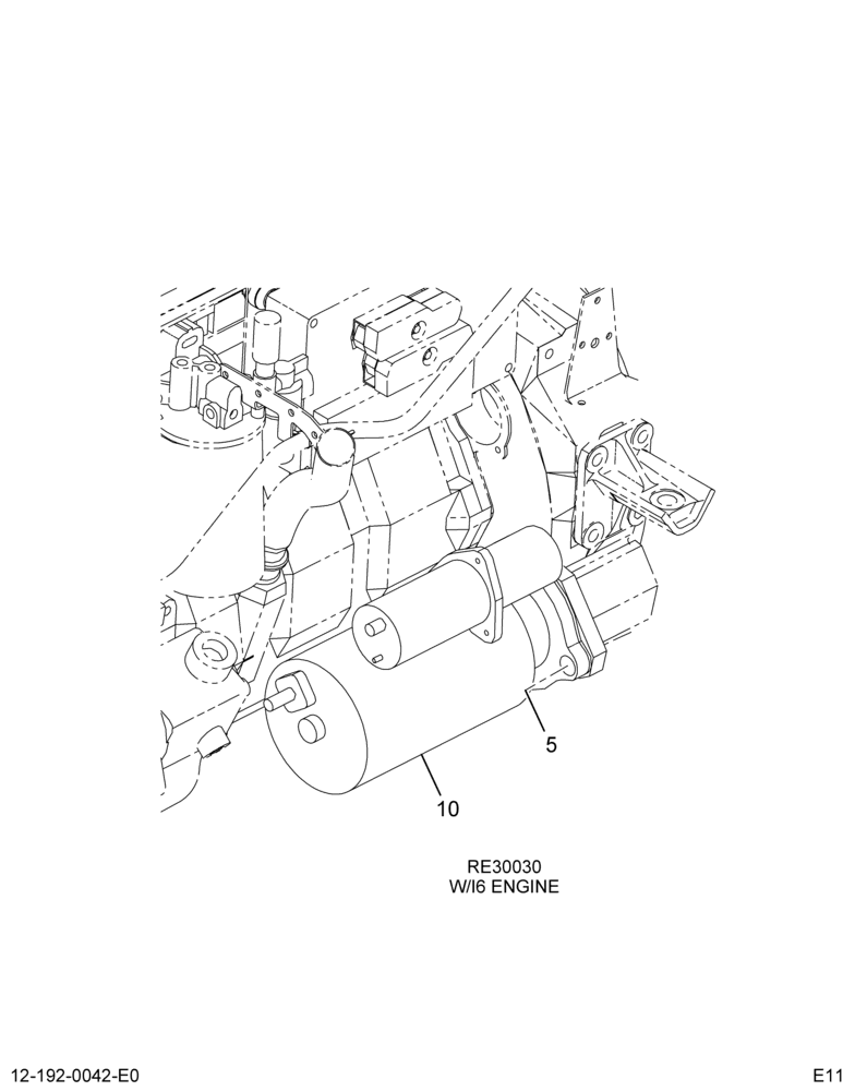 STARTING MOTOR INSTL; W/CUM ISB ENG 2/2