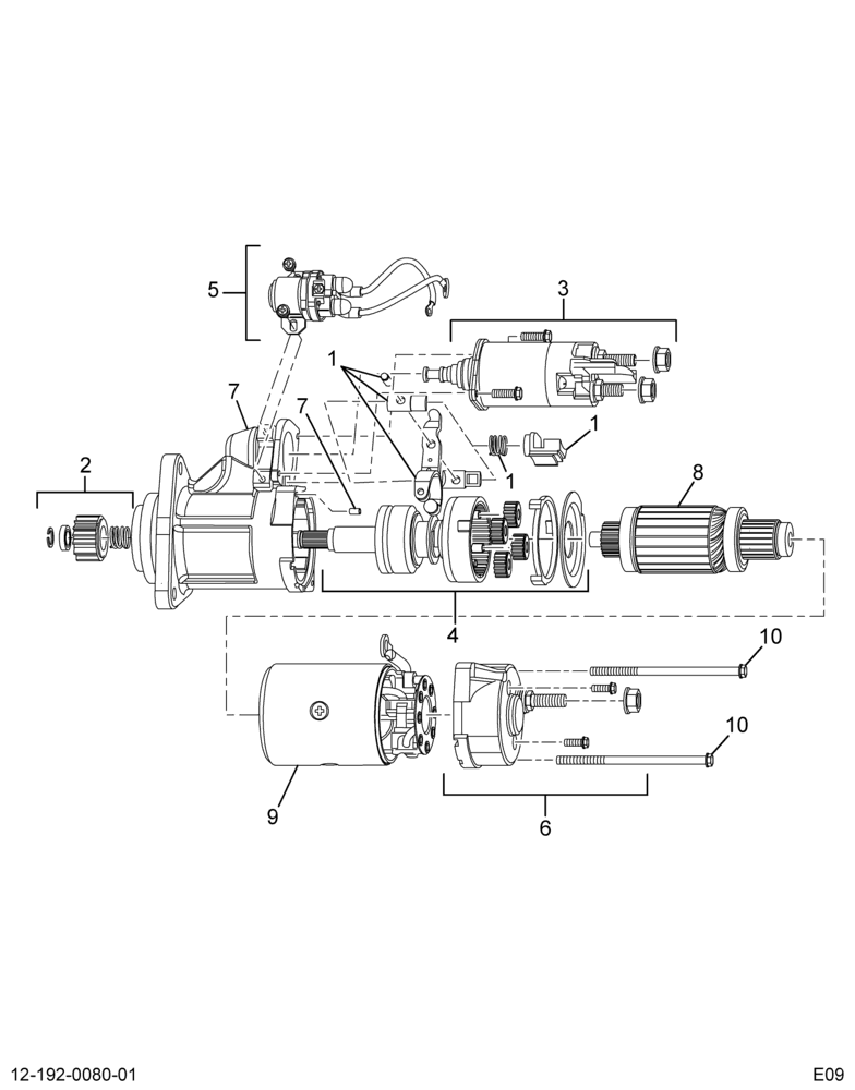 ..MOTOR STARTING 12V D/R 38MT (8C4Z-11002-BA)