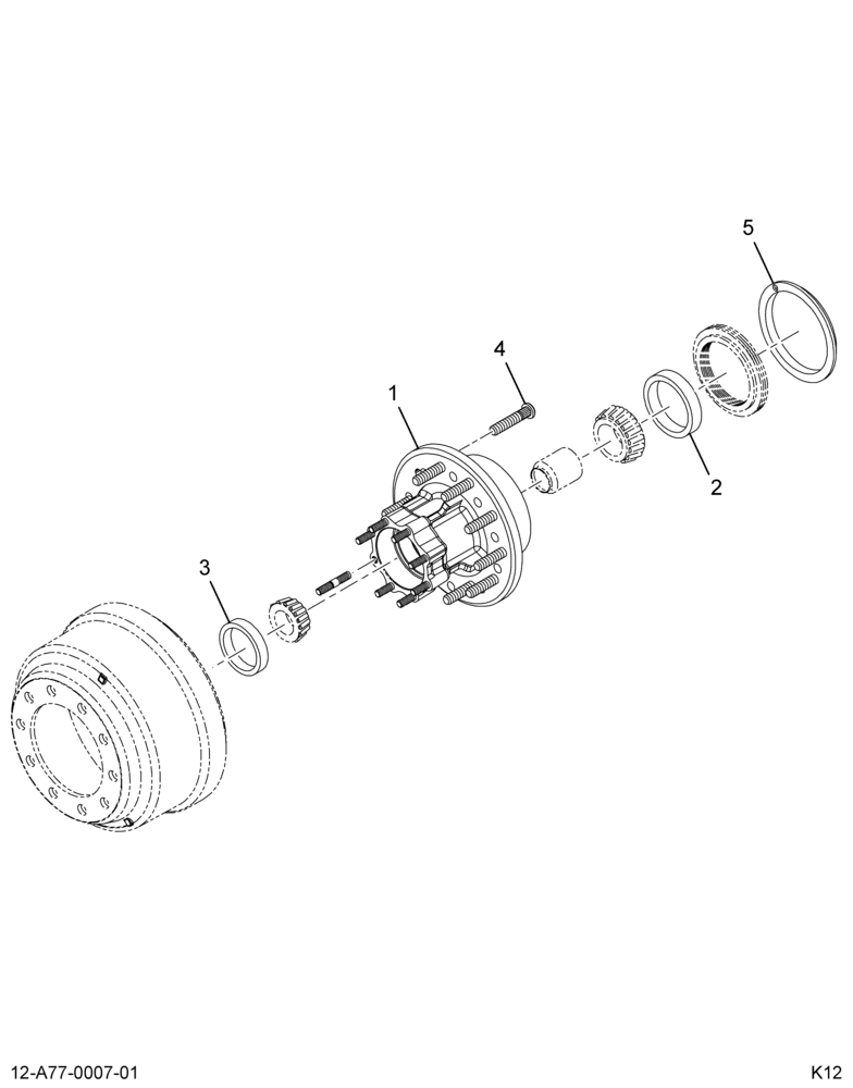 ..HUB,FRT WHEEL , F08 IRON 10-28 (CC4Z-1104-A)