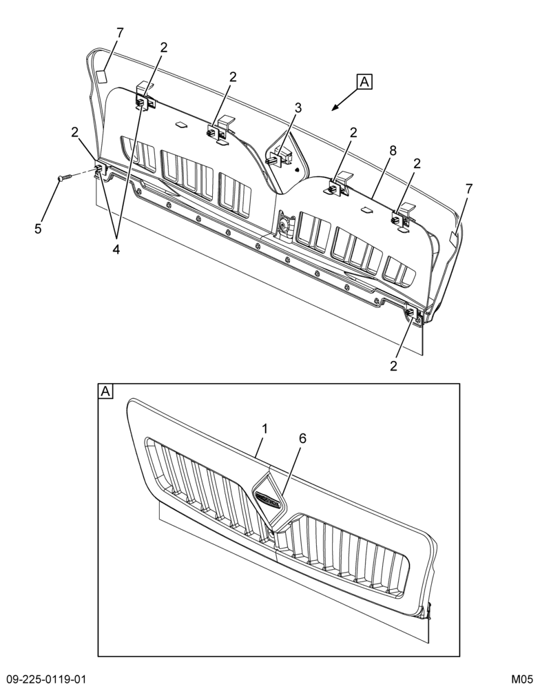 ..GRILLE ASSY CHROME (Intl. 3585912C95)