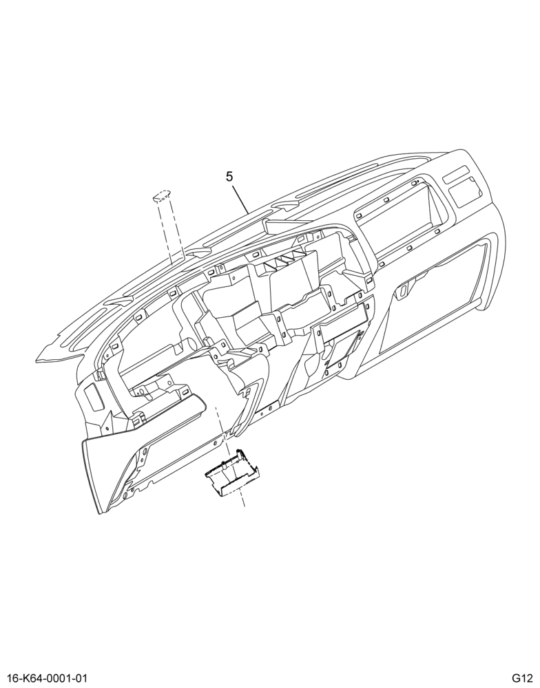 INSTRUMENT PANEL; OMIT XMSN CONTROL CABLE,(ABR#45)