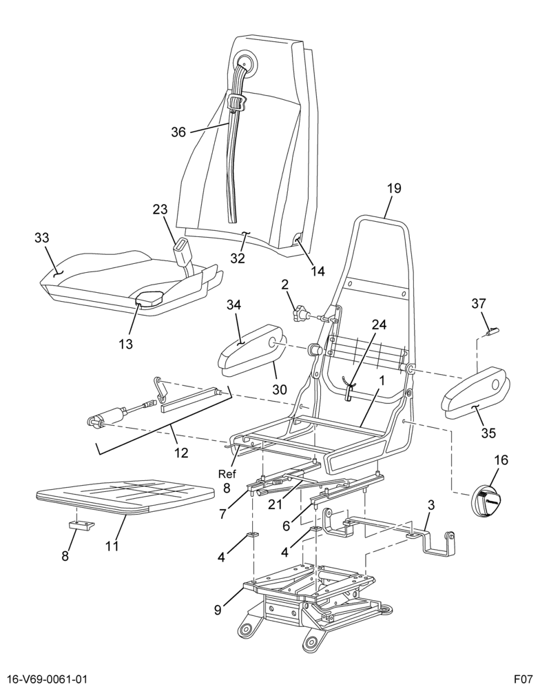 ....SEAT DR 30% EASI-AIR BRCK/MTR (6C4Z-6560013-AA)