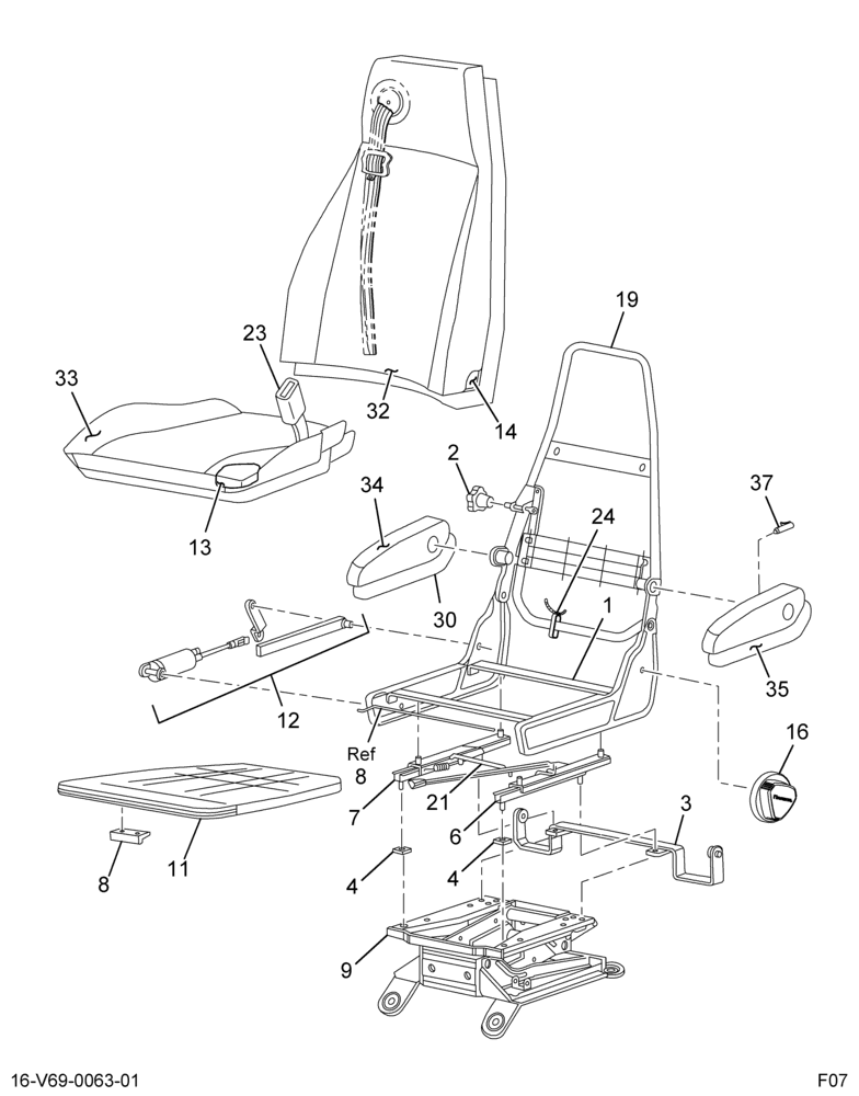 ....SEAT DR 30% EZ-AIR MRT/MRTR CL (8C4Z-7060013-AA)