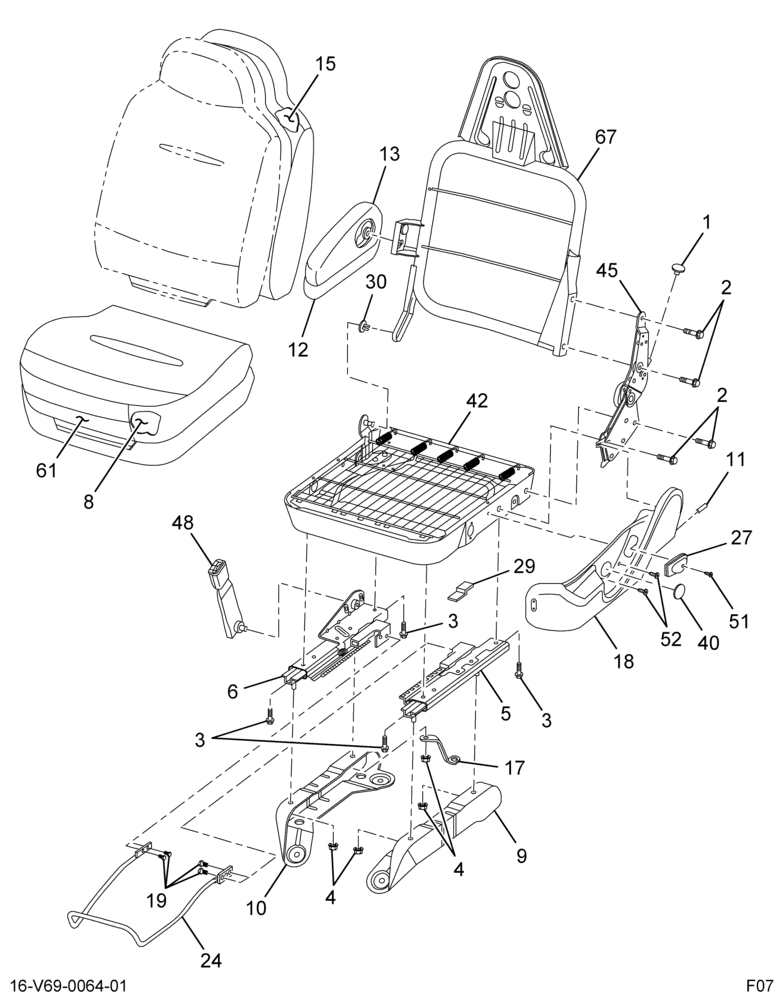 ....SEAT DRS BCKT DUMP MRT/MRTR CL (8C4Z-7060005-AA)