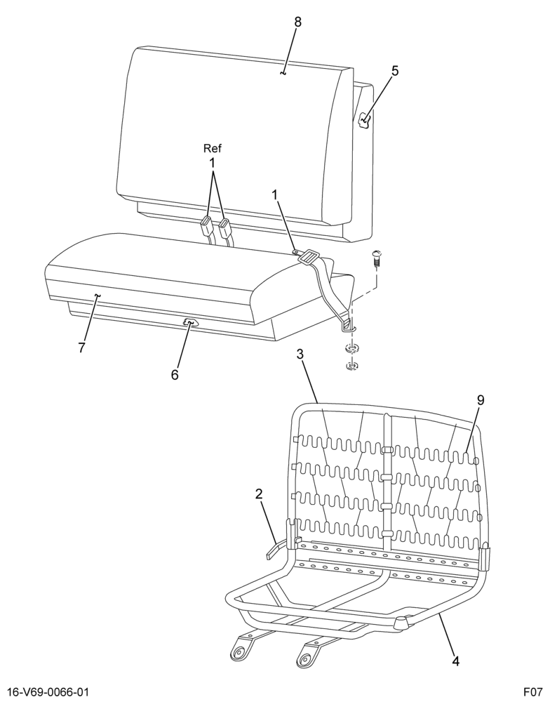 ....SEAT,PASS 70% RCLN MRT/MRTR CL (8C4Z-7060012-BA)