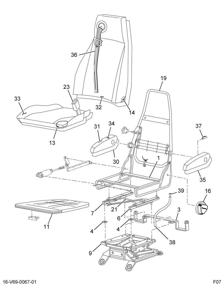 ....SEAT DRS 30% AIR RIDE BRCK/MTR (6C4Z-6560013-CA)