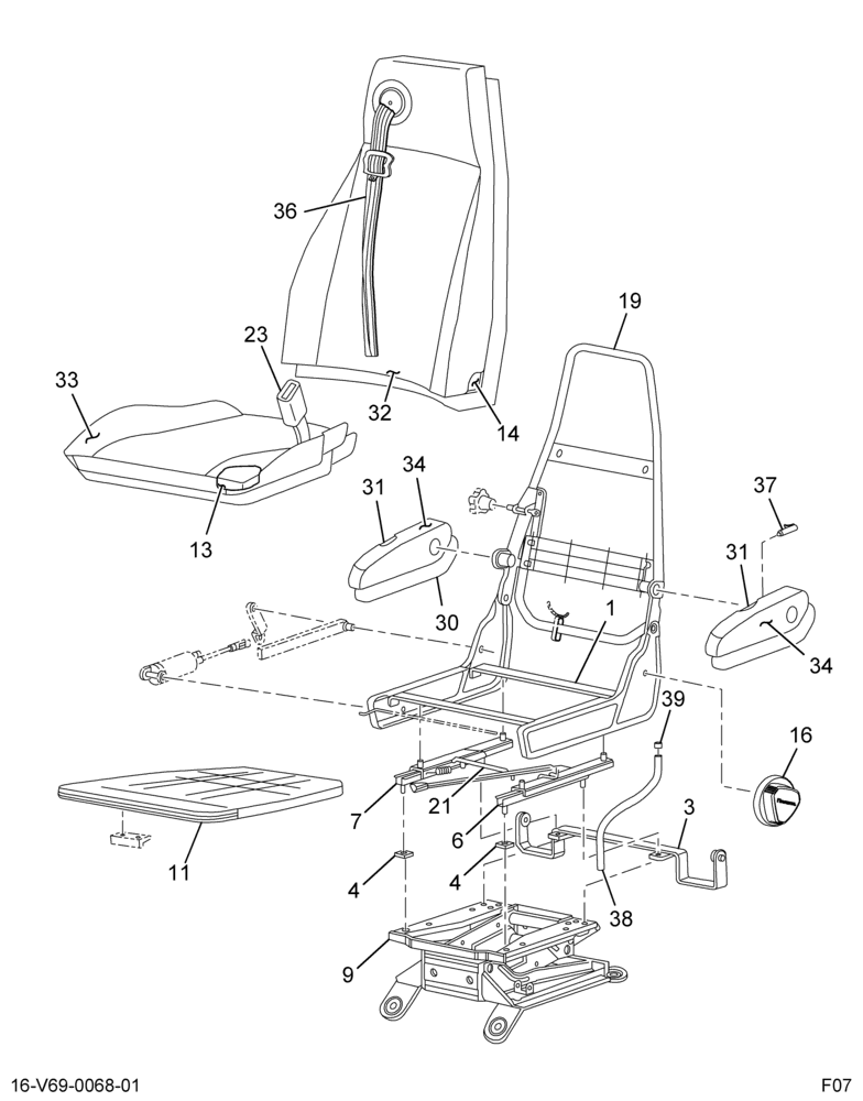 ....SEAT DR 30% AIR-RD G-GRN/G-GRN (6C4Z-6560013-DA)