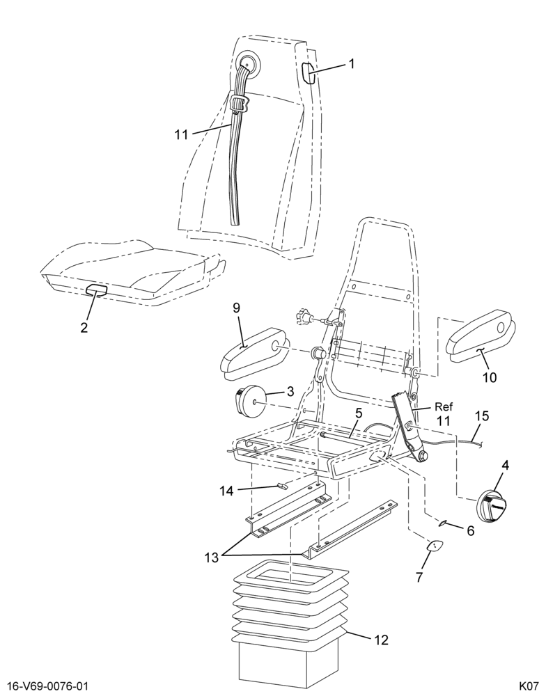 ..SEAT DRS CLTH REG FULL A/RIDE (8C4Z-7060012-DA)