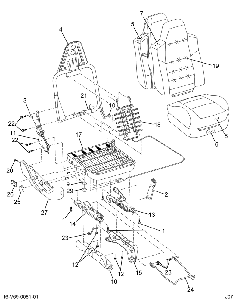 ....SEAT PASS 40% DUMP BZR/ELLIOT (4C4Z-6560004-BA)