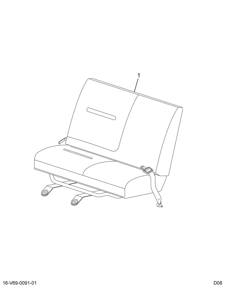..KIT SEATS  DRVR 30% EZ-AIR  PA (Eng. 8C4O-7000034-GBW)