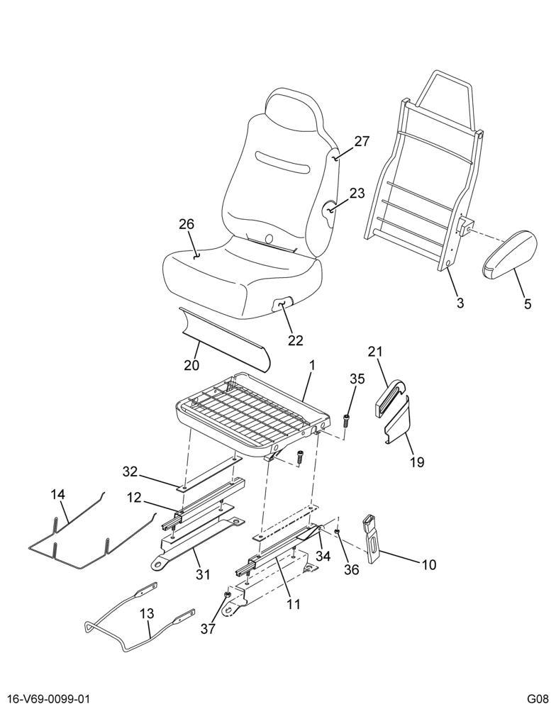 ..SEAT PASSENGER  BUCKET  RC  VI (FC4Z-7060004-FB)